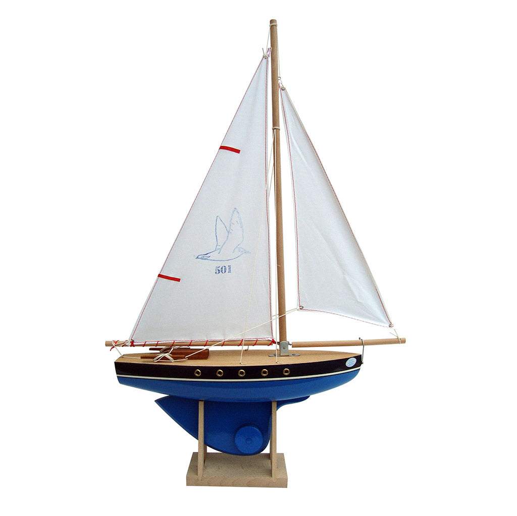 Wooden Sailing Boat Red 500