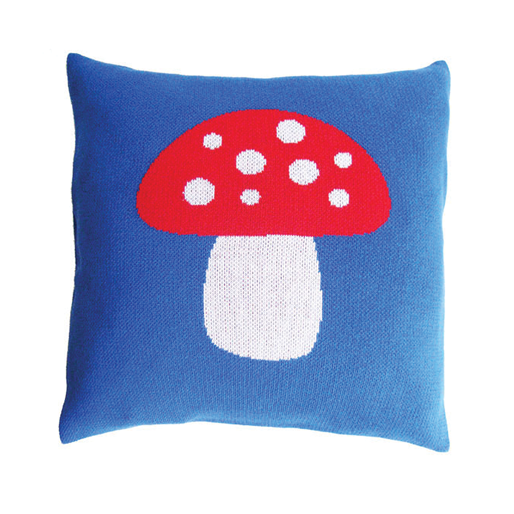 Fairytale Forest - Blue Mushroom Pillow Case